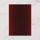 モノグラムダークレッドスポーツパーソナルトレーナー 名刺 (裏面)