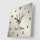 モノグラムダーツデザイン スクエア壁時計 (傾斜)