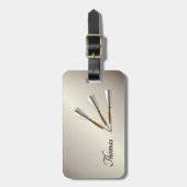 モノグラムダーツデザイン ラゲッジタグ (正面縦)