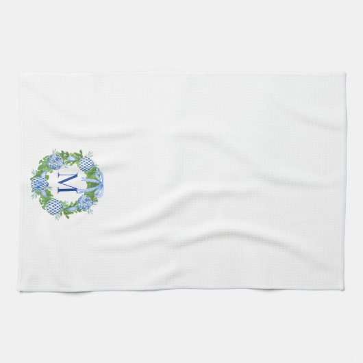 モノグラムチノワセリーリースグランミレアル キッチンタオル (横)