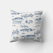 モノグラムチャタヌーガブルー クッション (裏面)