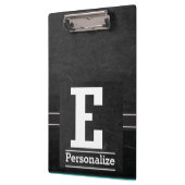 モノグラムチャルクボードスタイル |文字E クリップボード (左)