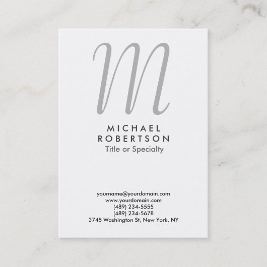 モノグラムチュビープロフェッショナル名刺 名刺 (正面)