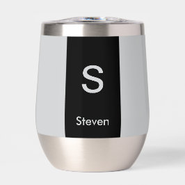 モノグラムツートーンモダンブラックとグレー