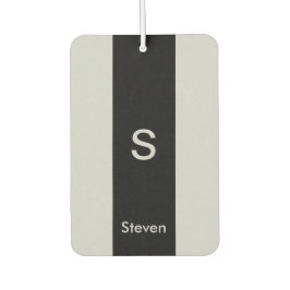 モノグラムツートーンモダンブラックとグレー カーエアーフレッシュナー