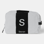 モノグラムツートーンモダンブラックとグレー ドップキット (裏面)