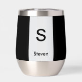 モノグラムツートーンモダンブラックとライトグレー (背面)