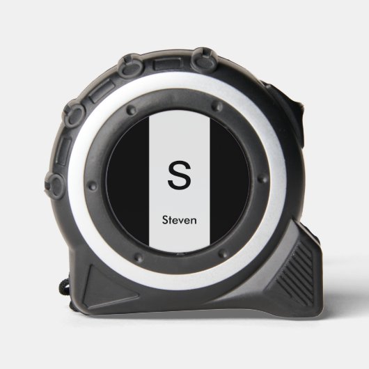 モノグラムツートーンモダンブラックとライトグレー メジャー (正面)