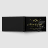 モノグラムティルデスDo私たちパートスカル結婚ゴシック ゲストブック (全面)