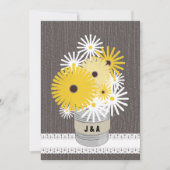 モノグラムティン缶デイジー&黒い目のスーサン 招待状 (正面)