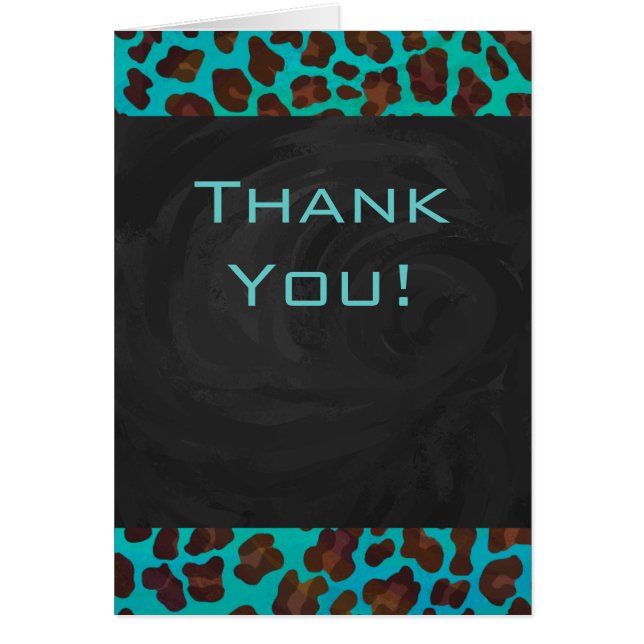 モノグラムティール（緑がかった色）およびブラウンヒョウ (正面)