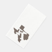 モノグラムテキサス州フローラゲストタオル (コーナー)