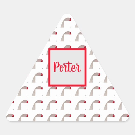 モノグラムテクスチャ三角形封筒用シール 三角形シール (正面)