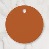 モノグラムテラコッタシンプルボタニカル結婚ズ フェイバータグ (裏面)