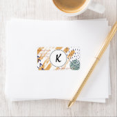 モノグラムテラコッタ抽象芸術ドードル ラベル (インサイチュ)