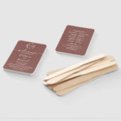 モノグラムテラコッタ結婚式 プログラムハンドファン ハンドファン (組立なし)