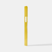 モノグラムテンプレート写真かわいい猫イエロー iPhoneケース (右側面)