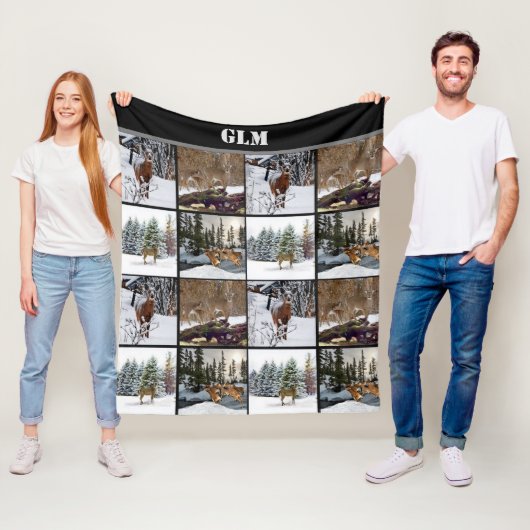 モノグラムディアコラージュハンターズフリースブランケット フリースブランケット (インサイチュ)