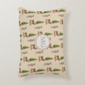 モノグラムディアパターンベージュ アクセントクッション (正面(垂直))