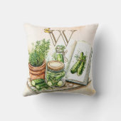 モノグラムディル&キュウリーピックキッチン心地よい クッション (裏面)