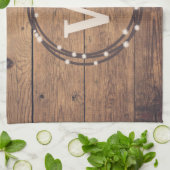 モノグラムデザイン キッチンタオル (折り畳み)