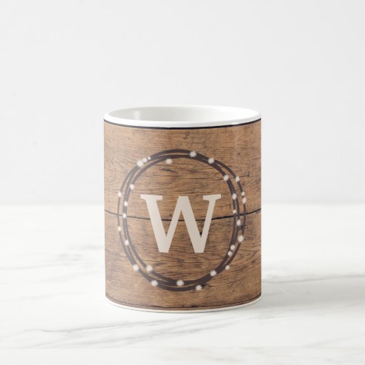 モノグラムデザイン コーヒーマグカップ (中央)