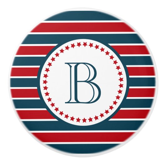 モノグラムデザイン セラミックノブ (正面)