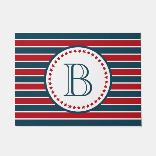 モノグラムデザイン ドアマット (正面)