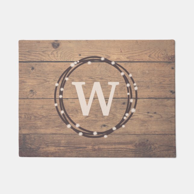 モノグラムデザイン ドアマット (正面)