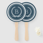 モノグラムデザイン ハンドファン (正面&裏面)