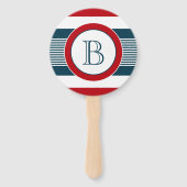 モノグラムデザイン ハンドファン (裏面)