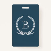 モノグラムデザイン バッジ (正面)