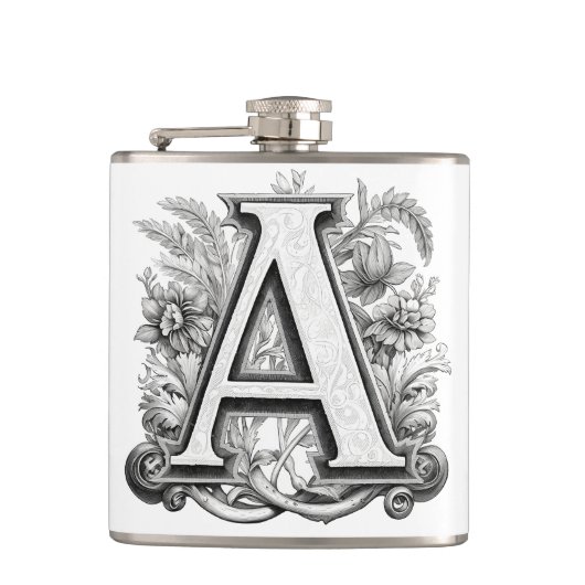 モノグラムデザイン フラスク (正面)