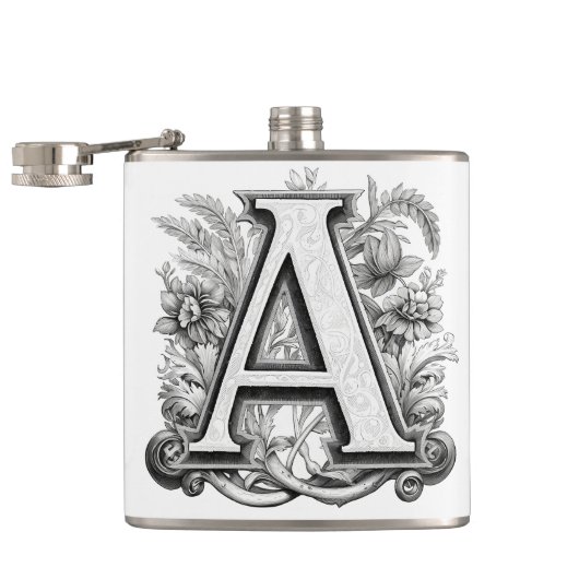 モノグラムデザイン フラスク (オープン)