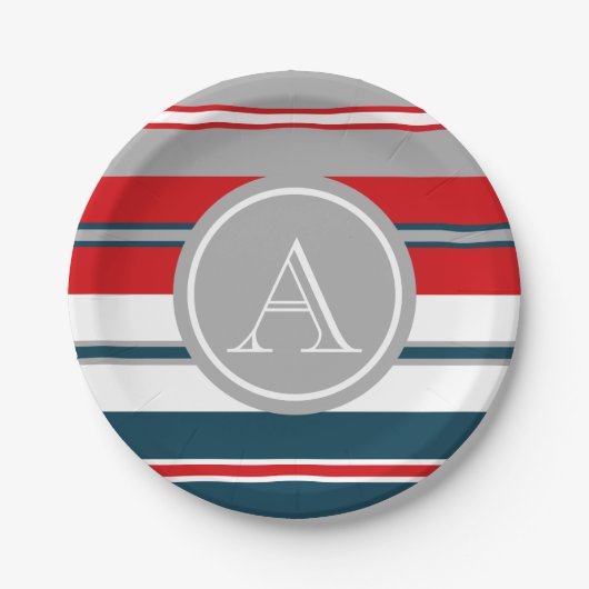 モノグラムデザイン ペーパープレート (正面)