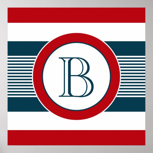 モノグラムデザイン ポスター (正面)