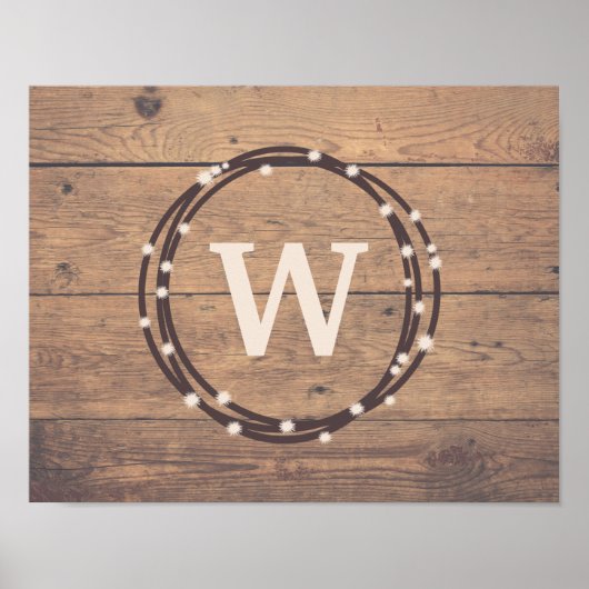 モノグラムデザイン ポスター (正面)