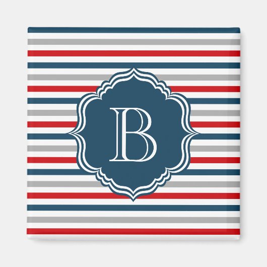 モノグラムデザイン マグネット (正面)