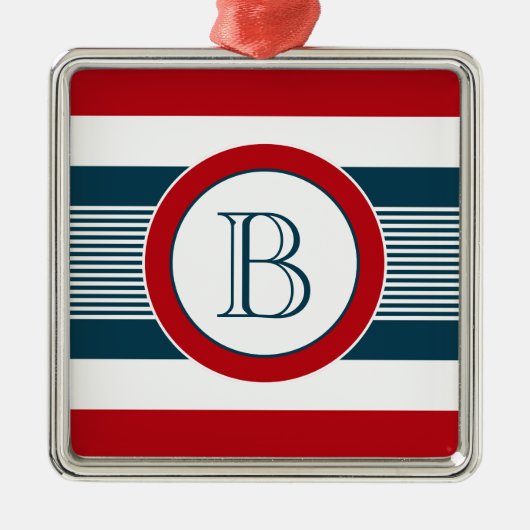 モノグラムデザイン メタルオーナメント (正面)