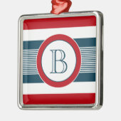 モノグラムデザイン メタルオーナメント (左)