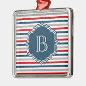 モノグラムデザイン メタルオーナメント (左)