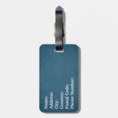 モノグラムデザイン ラゲッジタグ (裏面縦)