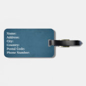 モノグラムデザイン ラゲッジタグ (裏面横)