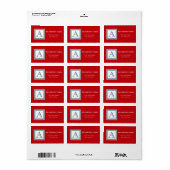 モノグラムデザイン ラベル (フルシート)