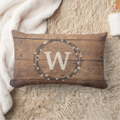 モノグラムデザイン ランバークッション (ブランケット)