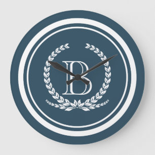 モノグラムデザイン ラージ壁時計