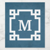 モノグラムデザイン ワインラベル (シングルラベル)