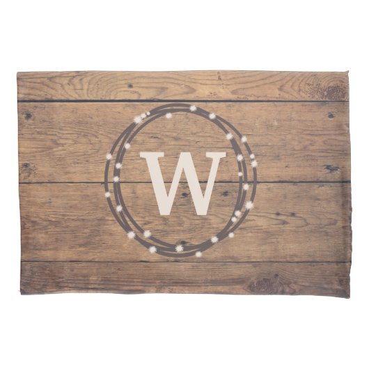 モノグラムデザイン 枕カバー (正面)