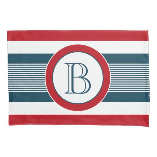 モノグラムデザイン 枕カバー (正面)