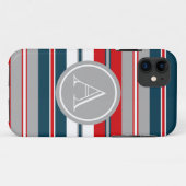モノグラムデザイン Case-Mate iPhoneケース (裏面(横))